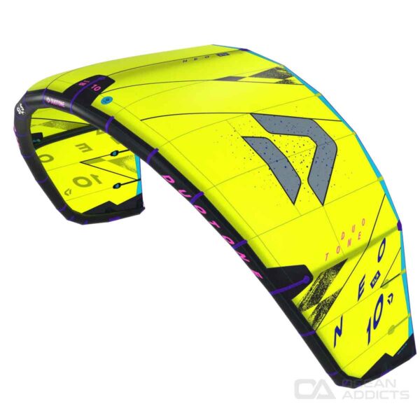 2025 Duotone Neo SLS kite - Yellow - Top Angle